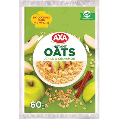 Їжа швидкого приготування АХА Каша Вівсяна з яблуком і корицею 40 г (4820008123282) Вінниця