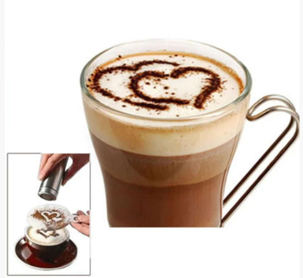 Трафарети для малюнків на каву набір 16 шт Київ - фото 3