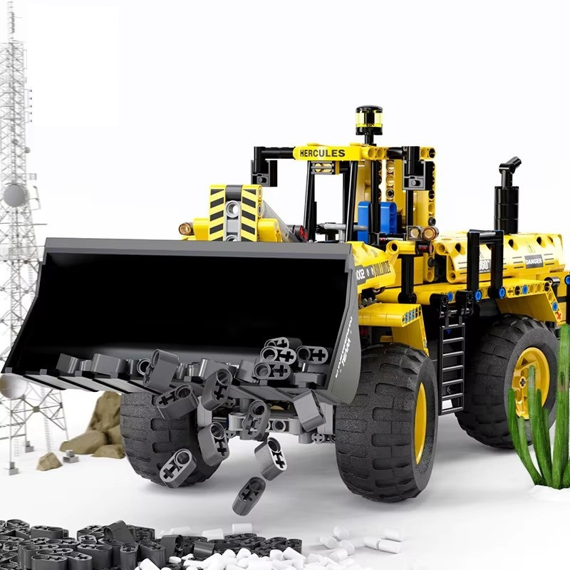 Конструктор детский.Бульдозер игровой на дистанционном управлении 1608 детали Каменец-Подольский - изображение 5