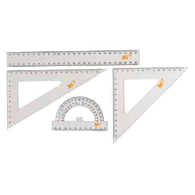 Линейка Yes набор 4 предмета линейка 25 см (370261) Винница