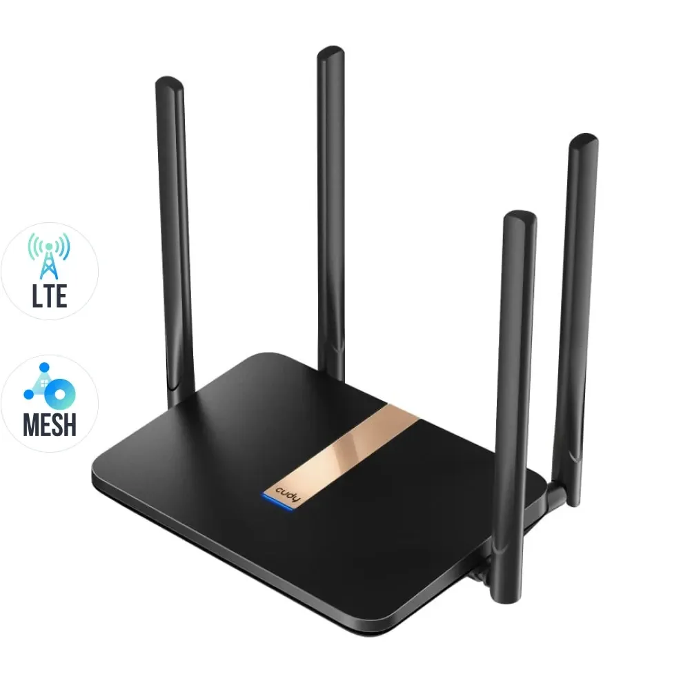 WiFi 5 Mesh 4G LTE-маршрутизатор Cudy LT500D CAT4 дводіапазонний АС1200 (73-00509) Київ - фото 1