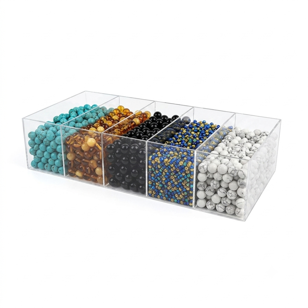 Коробка акриловая EKOSTAR 5 ячеек 412х200х100 Киев - изображение 4