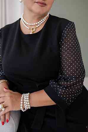 Женское стильное праздничное платье шифон+креп дайвинг 56/58 Одесса