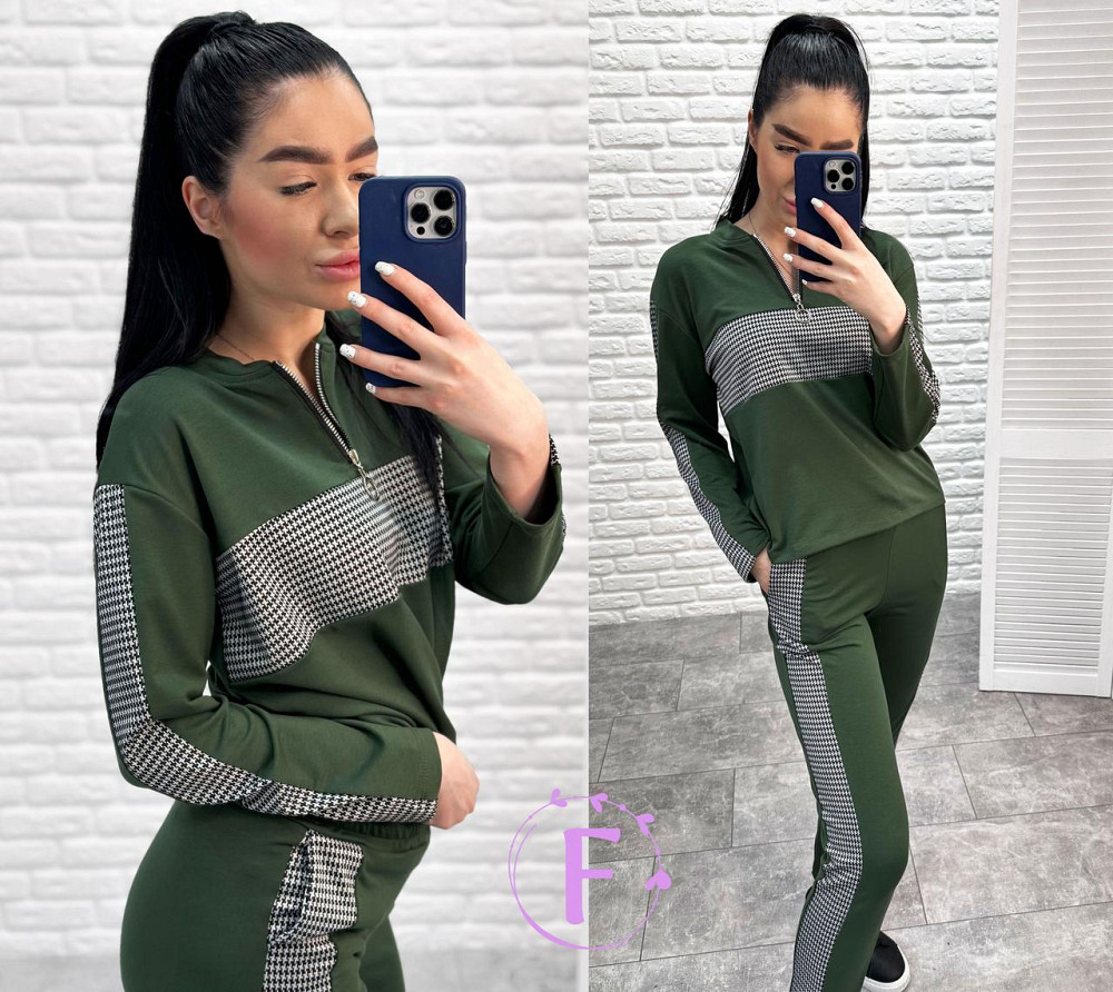 Демисезонный прогулочный костюм из трикотажа Wonderlend батал Киев - изображение 5