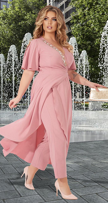 Ошатний костюм зі штанами великого розміру (54) Київ - фото 2