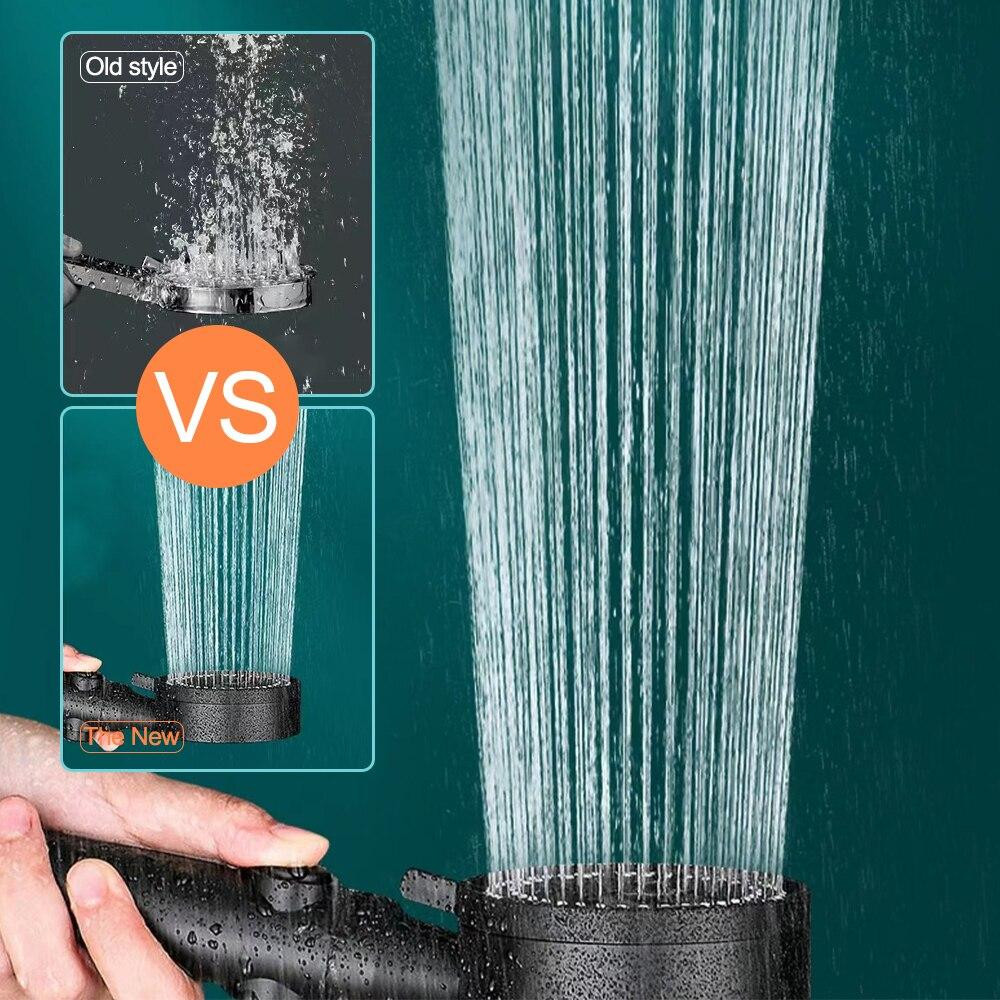 Насадка для душа с 5 режимами работы, держателем и шлангом 1,5 м — многофункциональная лейка для душа с удобным креплением и Киев - изображение 3