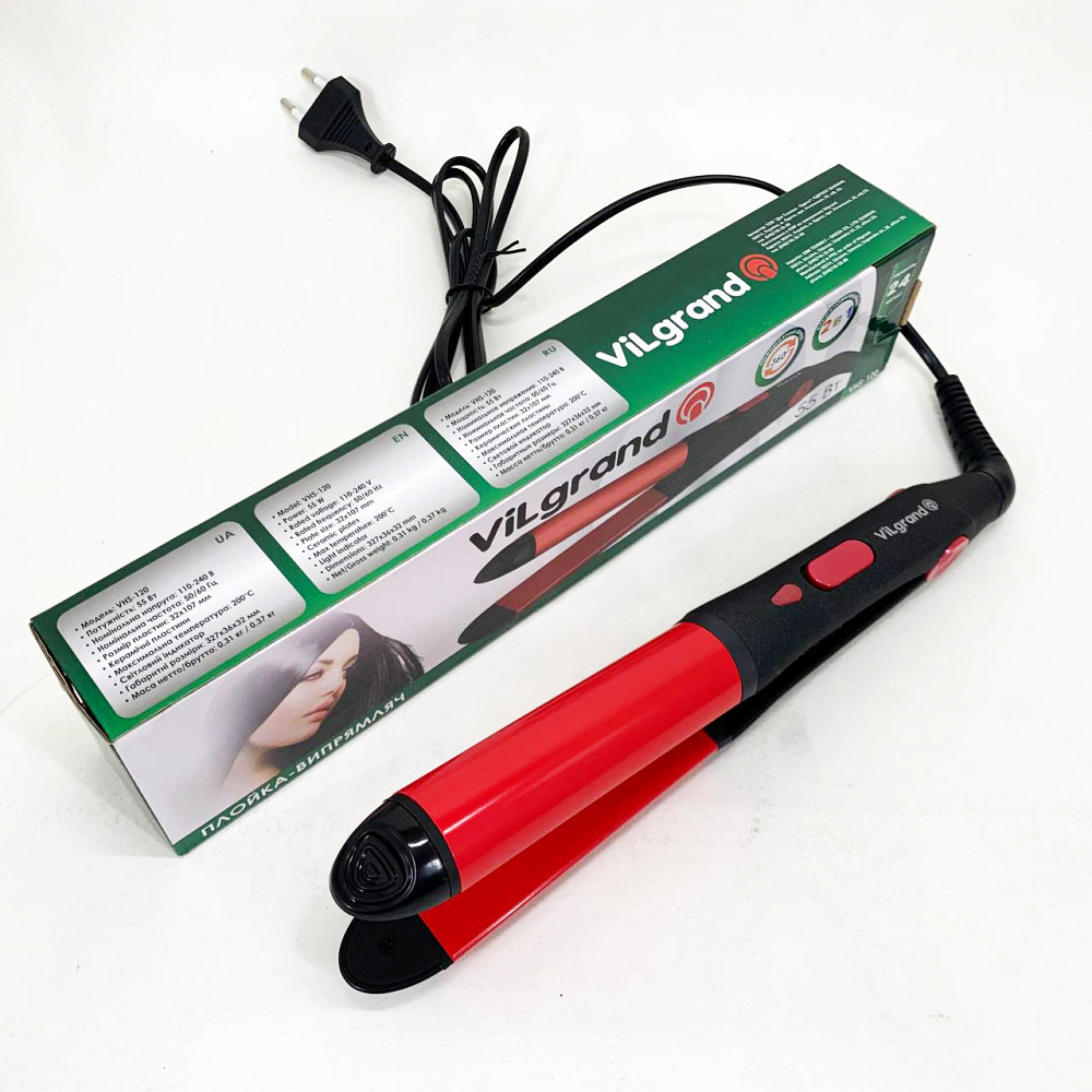Укладання волосся випрямляч ViLgrand, Праска для догляду за волоссям, Щипці для кучерявого волосся TS-80 Львів - фото 1