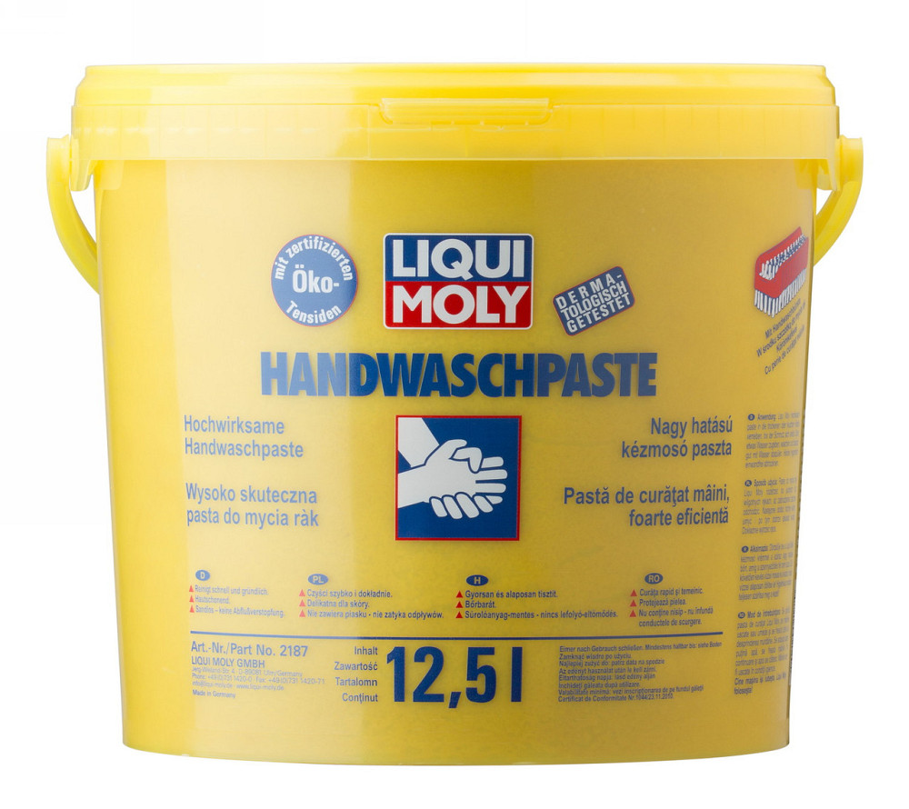 Liqui Moly Hand Cleaning Paste 2187 — Професійна паста для очищення рук від мастила, оливи та технічних забруднень Ковель - фото 1