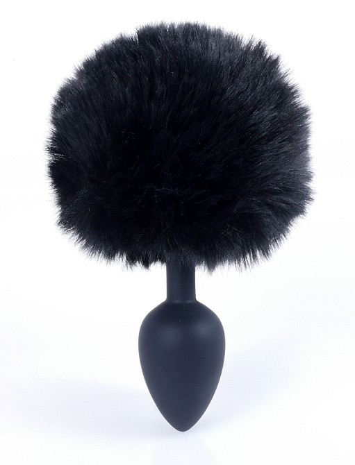 Анальна пробка (розмір S) з хвостом Boss Series - Silicon PLUG Bunny Tail Black, BS6400100 Sex Aura Київ - фото 6