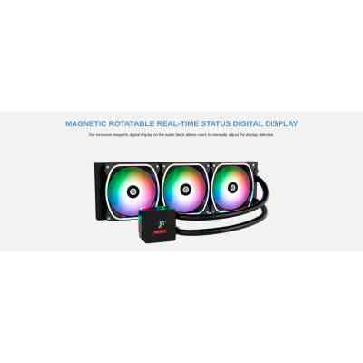 Система жидкостного охлаждения Enermax Aquafusion II 360 ARGB (ELC-AQFS360-SQA) Винница