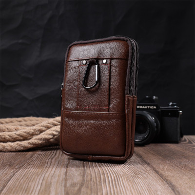 Сумка Vintage З натуральної шкіри Коричнева (22738) Вінниця - фото 6