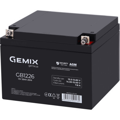 Батарея к ИБП Gemix GB 12V 26Ah Security (GB1226) Винница - изображение 2