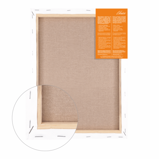 Подрамник 50×70 см модуль No0 среднее зерно акрил итальянского хлопка Unico Light 30×30 Киев