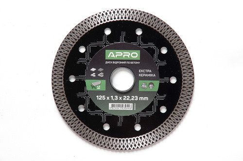 Диск отрезной по бетону 125х1,3х22,2мм (22-24%) Керамика Экстра APRO Ровно - изображение 1