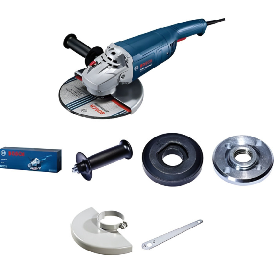 Профессиональная угловая шлифмашина (болгарка) Bosch GWS 2200 : 2200 Вт, 6500 об/мин, диск 230 мм Киев
