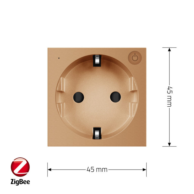 LIVOLO Розумна розетка LIVOLO ZigBee, з заземленням, золота, 16А 230В, керування через Alexa / Коломия - фото 5