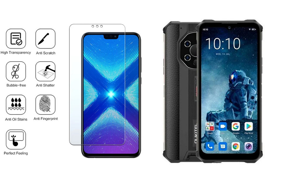 Захисне скло NeoGlass для Oukitel WP13 – надпрозоре та стійке Київ - фото 4