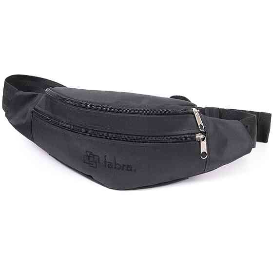 Універсальна сумка на пояс з якісного поліестеру Чорний (FABRA) Київ