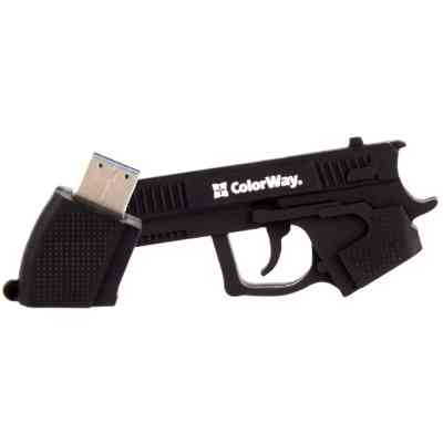USB флеш накопитель ColorWay Pistol 32 GB 3.0 Black (CW-USBPL32) Винница