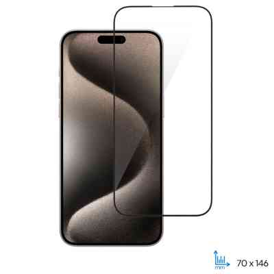Стекло защитное 2E iPhone 15 Pro 2.5D FCFG black (2E-IP-15P-6.1-SMFCFG-BB) Винница