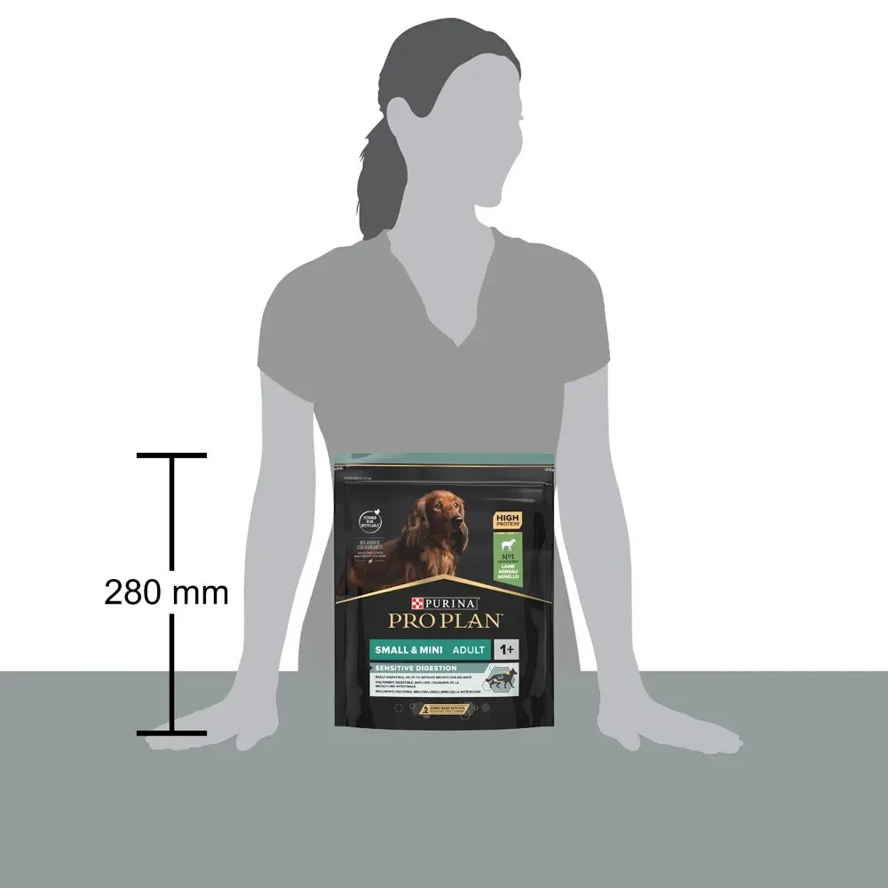 Сухой корм PRO PLAN Small&Mini Adult 1+ Sensitive Digestion для взрослых собак мелких пород, с чувствительным пищеварением, с ягненком, 700 г Киев - изображение 3