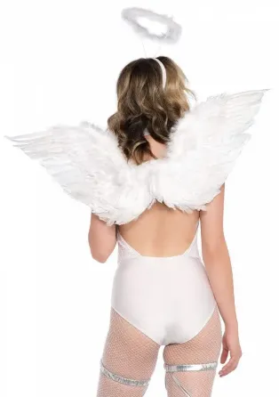 Крила ангела Leg Avenue Marabou Feather Angel Wings, справжнє пір'я Львів