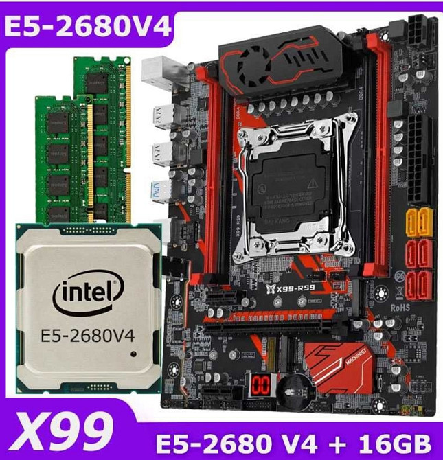 MACHINIST X99 RS9 COOLER / E5 2680 v4 / 16gb (2x8) Київ - фото 2