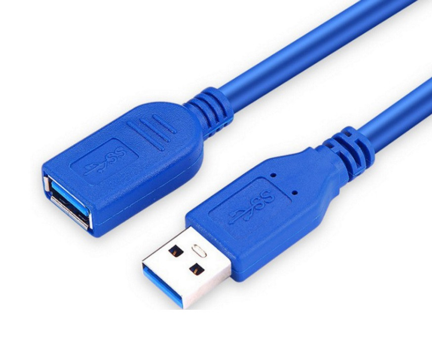 Кабель USB 3.0 AM-AF (продовжувач), 1.5 м, синій Вінниця - фото 1