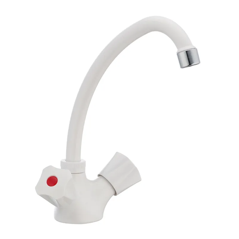 Кухонний змішувач Plamix Omega-271 білий без підводки PM0020 Харків - фото 1