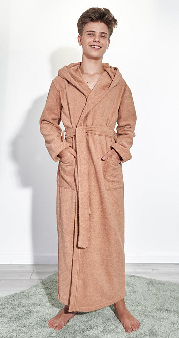 Подростковый махровый халат с капюшоном Киев - изображение 1