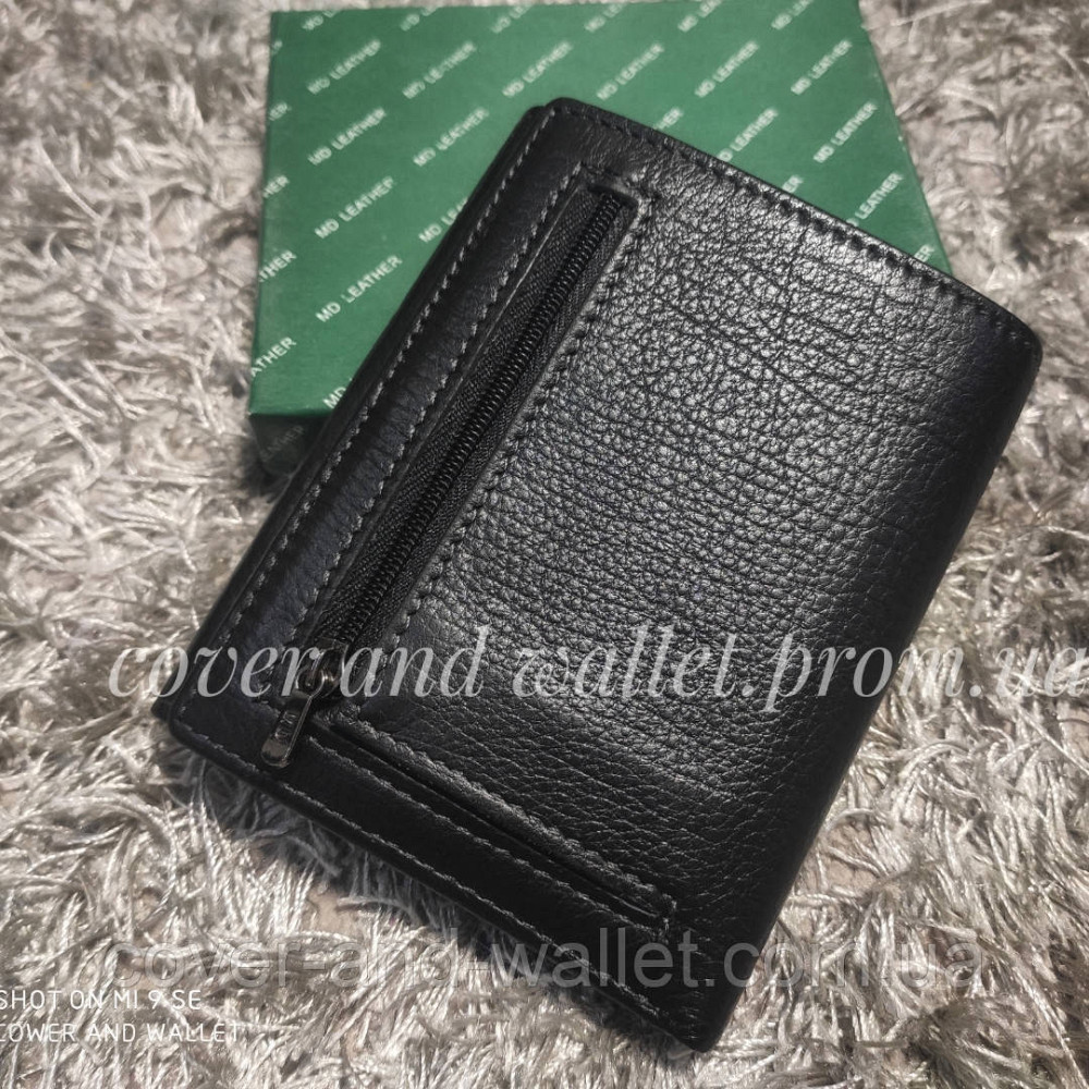 Тонкий чоловічий шкіряний гаманець на магнітній застібці  MC 604 A Київ - фото 7