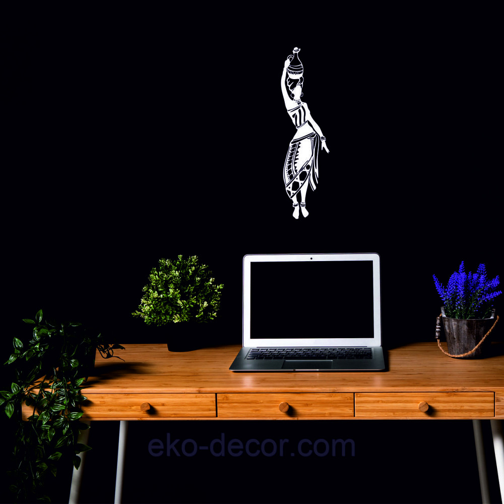 Декоративное настенное Панно «Девушка с кувшином» Декор на стену 50*14 см, Белый Киев - изображение 7