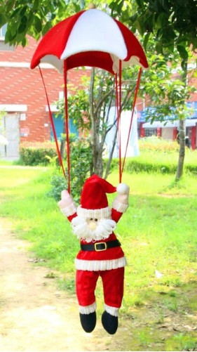 Дед Мороз с парашютом 55 см разноцветный Киев - изображение 1