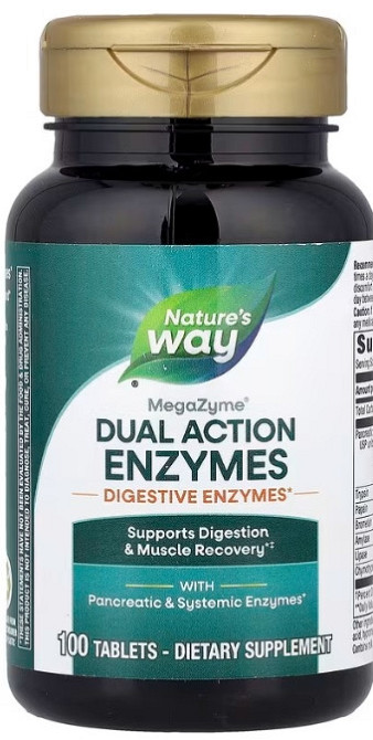 Ферменти для травлення Nature's Way Mega-Zyme Systemic Enzymes 100 таб Київ - фото 1