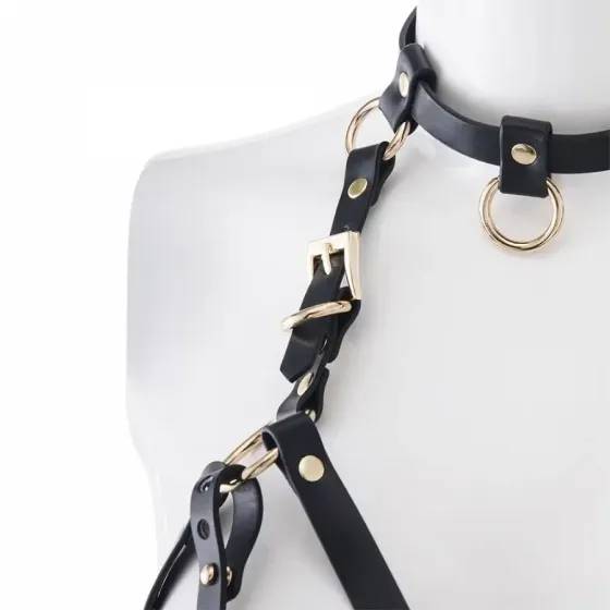 Портупея на груди LOCKINK SEVANDA Queen Chest Harness with Removable Bra Львів
