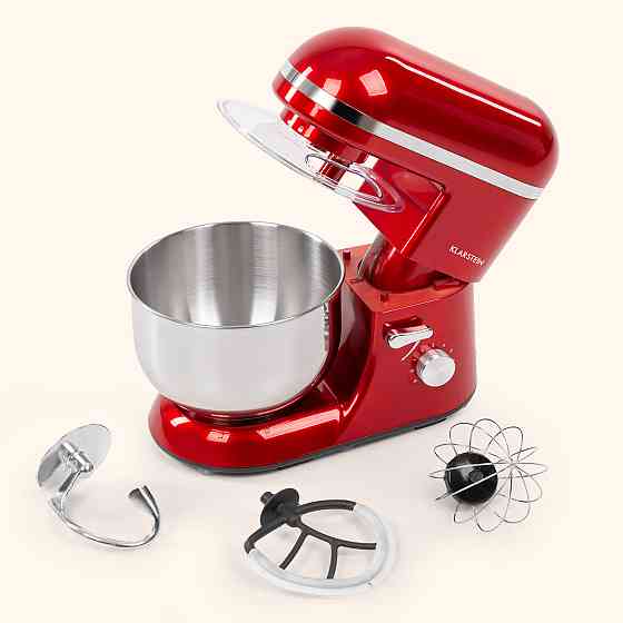 Кухонний комбайн Bella Elegance 2000 Вт/2,7 к.с./5.2 літра Неіржавка сталь Без BPA Червоний (Німеччина, Рівне