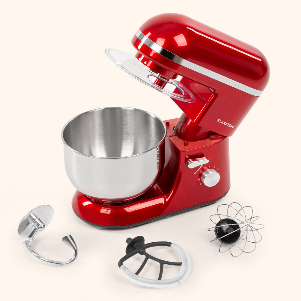 Кухонний комбайн Bella Elegance 2000 Вт/2,7 к.с./5.2 літра Неіржавка сталь Без BPA Червоний (Німеччина, Рівне - фото 6