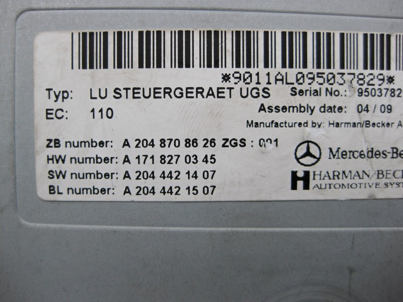 Mercedes-Benz  A2048708626 Мультимедійний інтерфейс GL X164 C-Class W204 CLS C219 CLC C203 S-Class W221 E-Class W212 Одесса - изображение 4