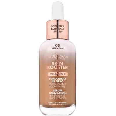 Тональная основа Deborah Skin Booster Serum Foundation Vitamin C SPF15 05 - Warm Tan 30 мл (8009518414608) Винница