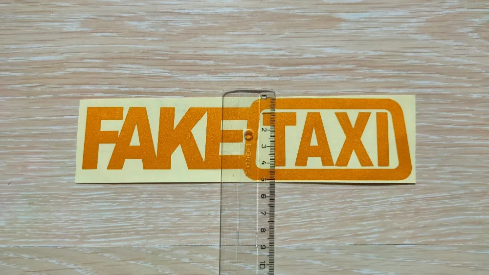 Наклейка на авто-мото FakeTaxi светоотражающая Киев - изображение 5