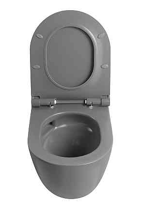 Унітаз підвісний Mixxus Premium ELLIPSE-0308-T3 GRAY 490x360x360mm система змиву TORNADO 3.0 (MP6654) Київ