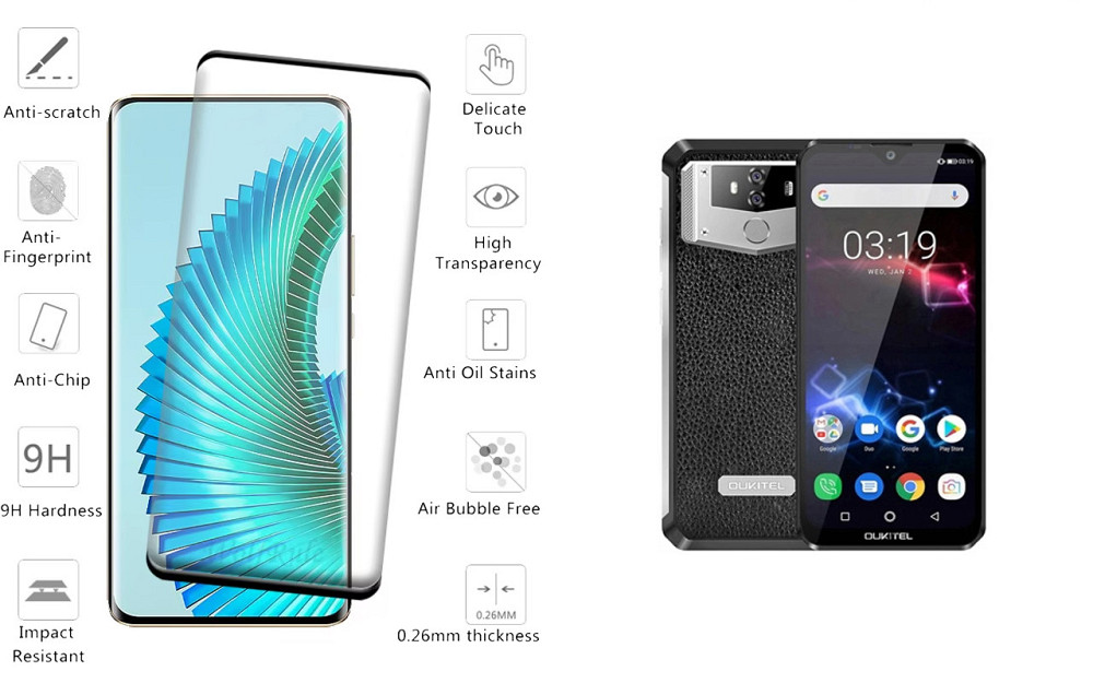 Захисне скло HyperGlass Pro для Oukitel K12 – максимальна чутливість та захист Київ - фото 2