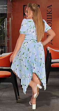 Красивое голубое платье большого размера (52) Киев