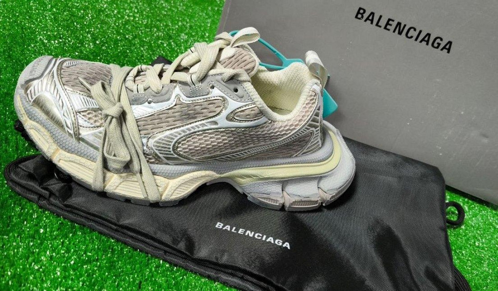 Кроссовки BALENCIAGA 3XL Sneaker Dirty Beige,оригинал р. 37 (25см стелька) полномеры Киев - изображение 14