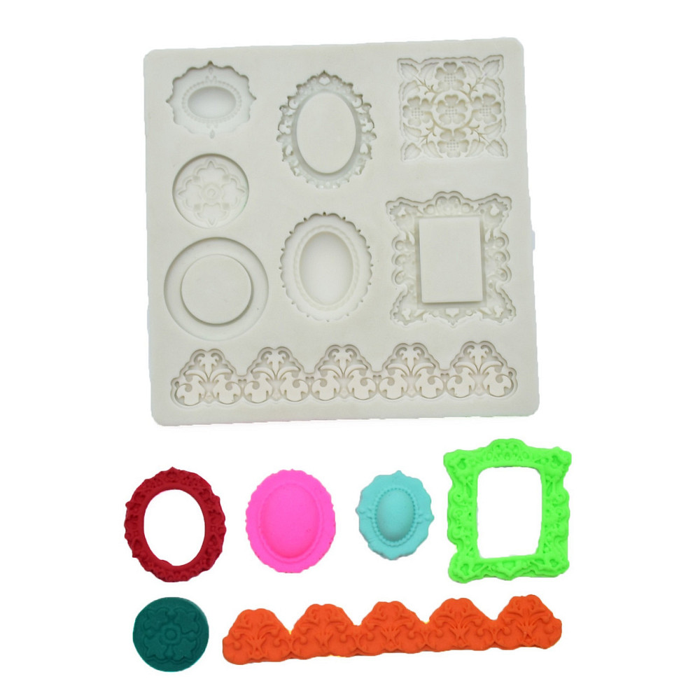 Молд силиконовый Рамки 85 на 85 мм серый Киев - изображение 9