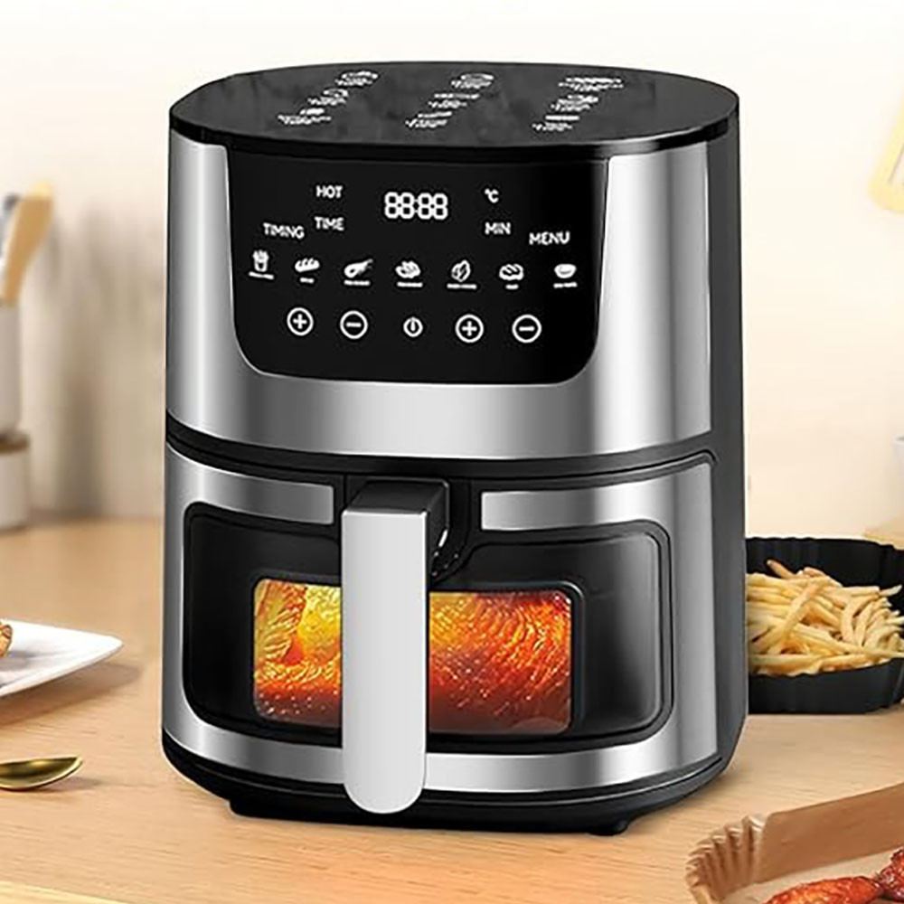 Аэрофритюрница безмасляная 7л, 2400Вт, Silver Crest / Фритюрница без масла / Сенсорная мультипечь / Аэрогриль Киев - изображение 6