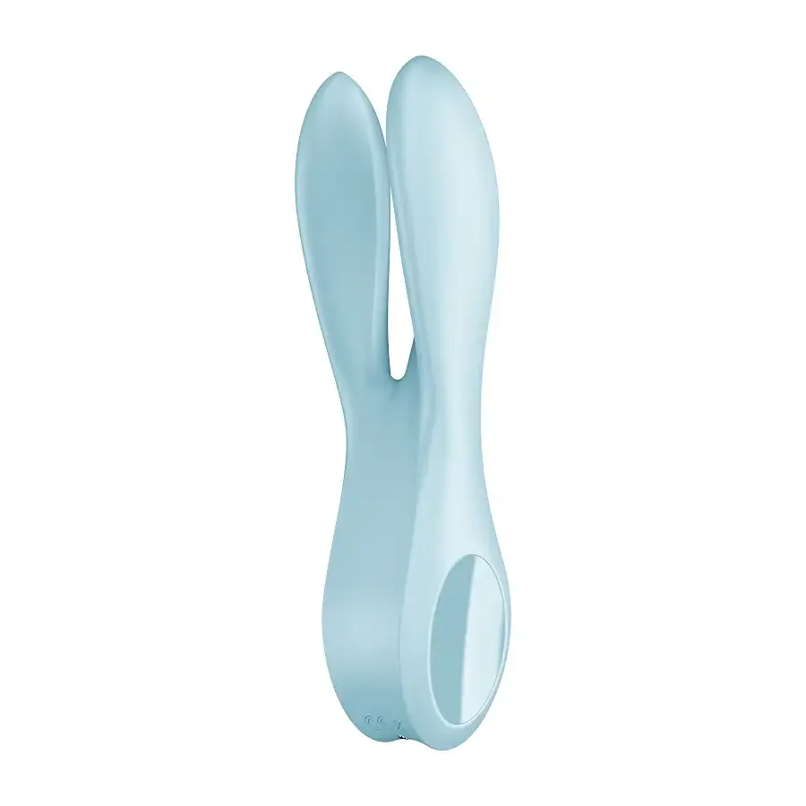 Клиторальный вибратор Satisfyer Threesome 1 Light Blue с тремя гибкими пальчиками Львов - изображение 5