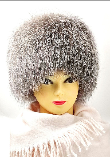 Шапка меховая женская кубанка Хейли Серый Харьков - изображение 3