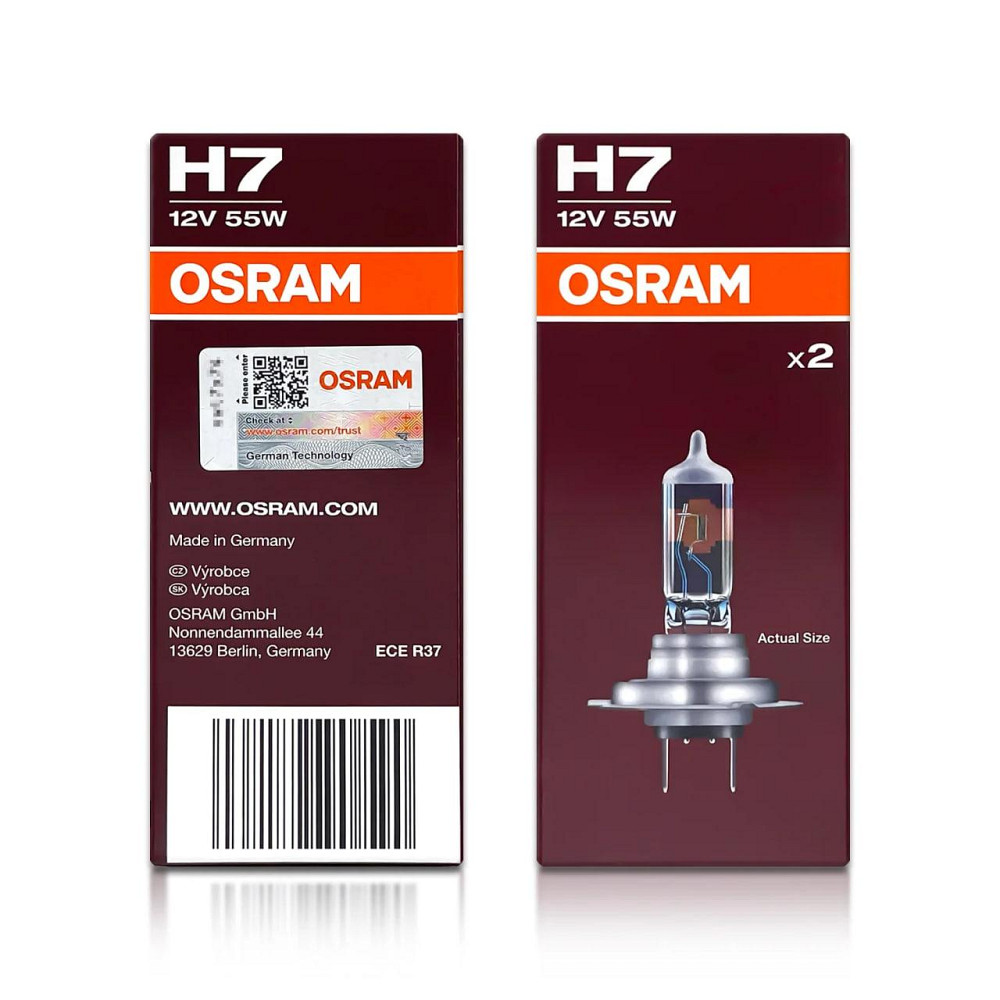 Комплект галогенових ламп OSRAM H7 64210NL-2HB Night Breaker LASER NG +150% 55W 12V PX26d (2 шт) Харків - фото 14