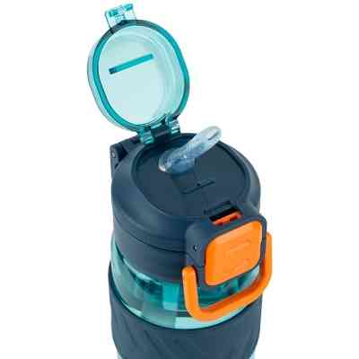 Поильник-непроливайка Kite 800 мл, блакитно-помаранчева (K25-1234-3) Винница